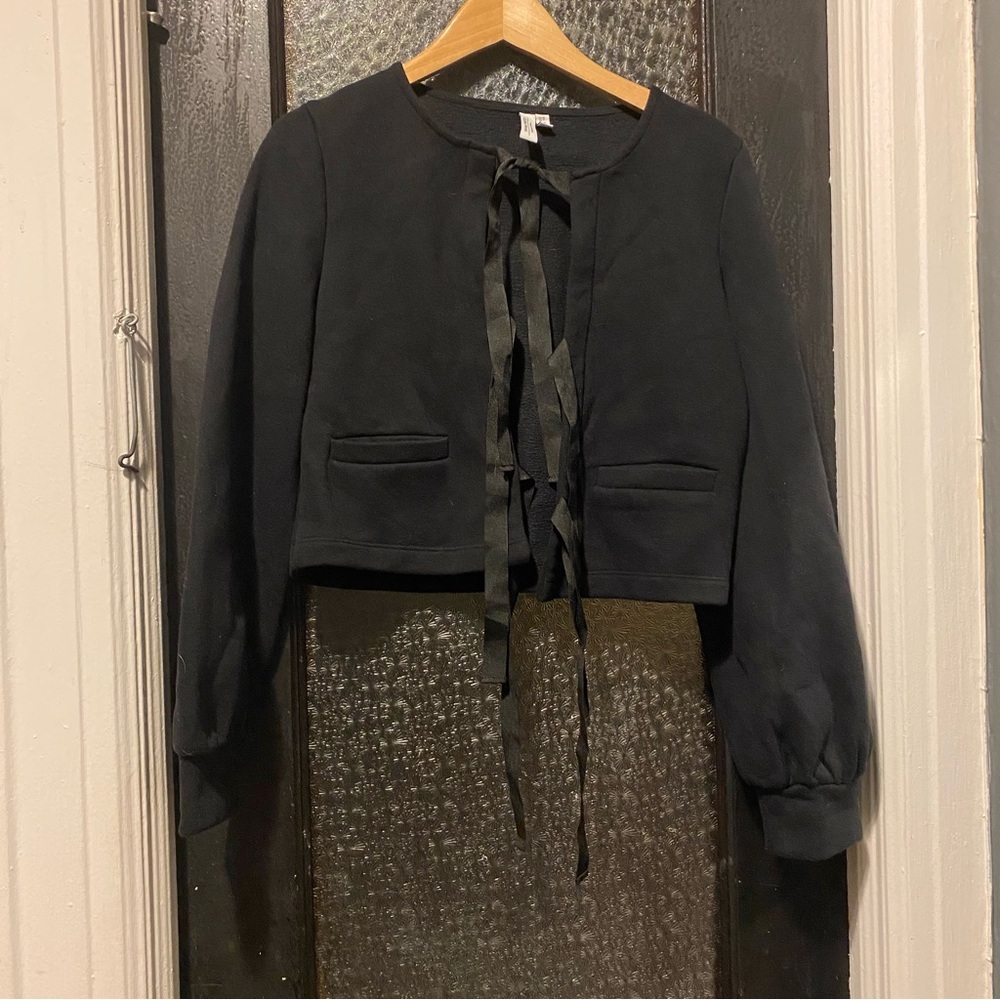 & Other Stories Bow Tie Cardigan
